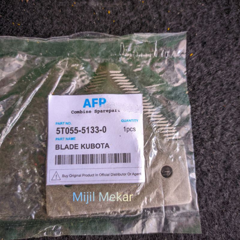 BLADE KUBOTA ,PISAU POTONG COMBINE HARVESTER DC35,DC60,DC70,
