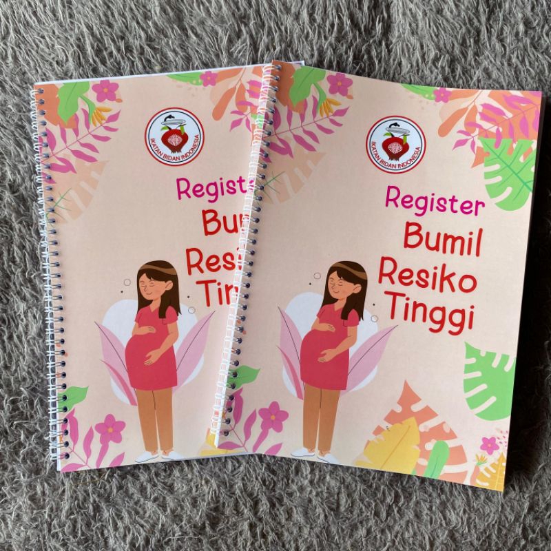 

Buku Register Bidan Bumil Resti Ukuran A4 Spiral