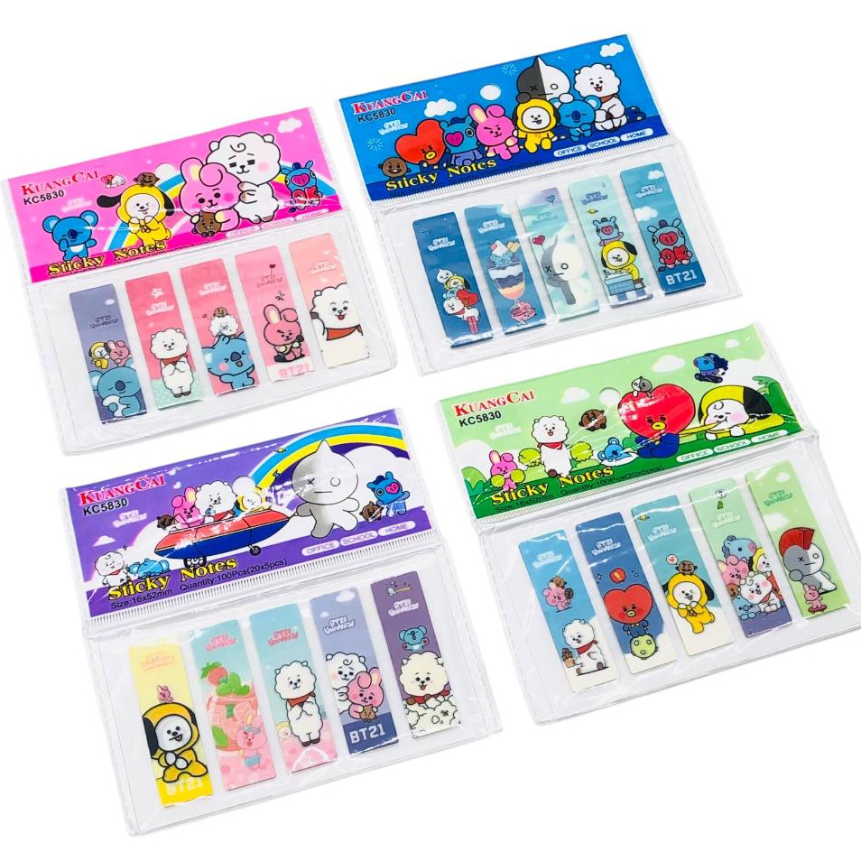 

STICKY NOTES BT21/ PEMBATAS BUKU LUCU