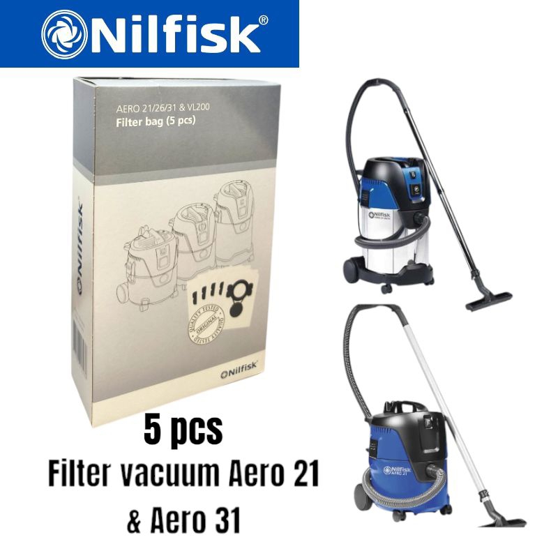 Filter vacuum Nilfisk, Kantong debu Nilfisk, Filter Aero 21, Filter aero 31, Filter vacuum aero Nilf