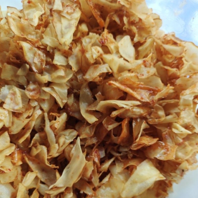 

KERIPIK_LakibiniPEDAS ASAM MANIS 1/2 Kg