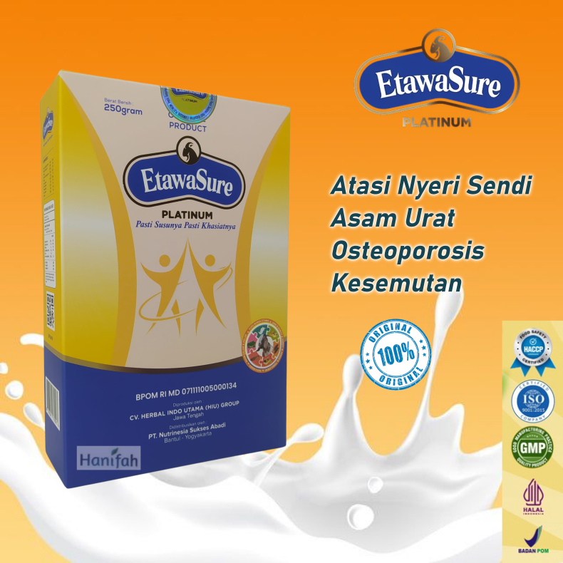 

Etawasure Platinum Susu Bubuk Atasi Nyeri Sendi Asam Urat