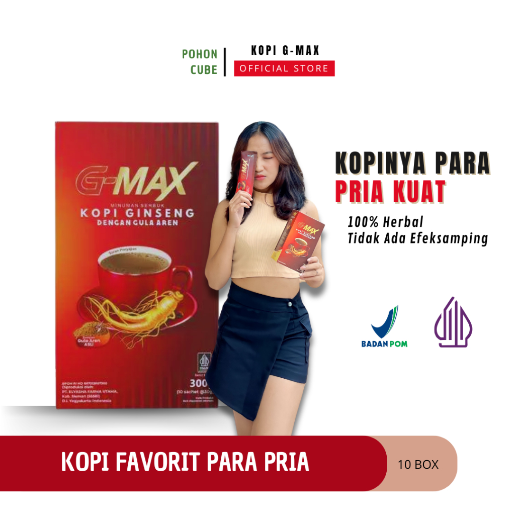 

G MAX - KOPI GINGSENG stamina favorit pria awet tahan lama