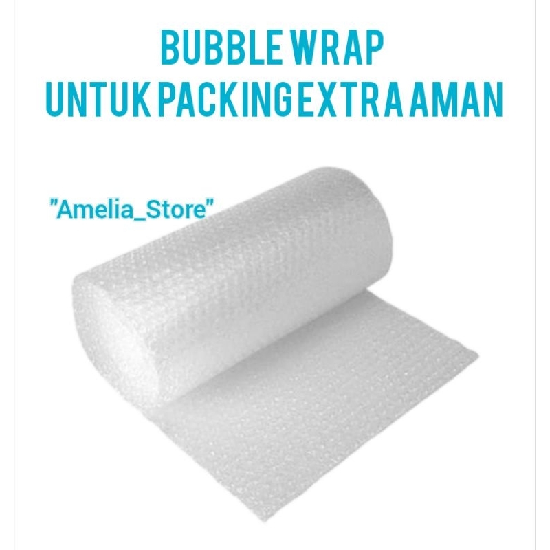 

tambahan bubble wrap keamanan packing