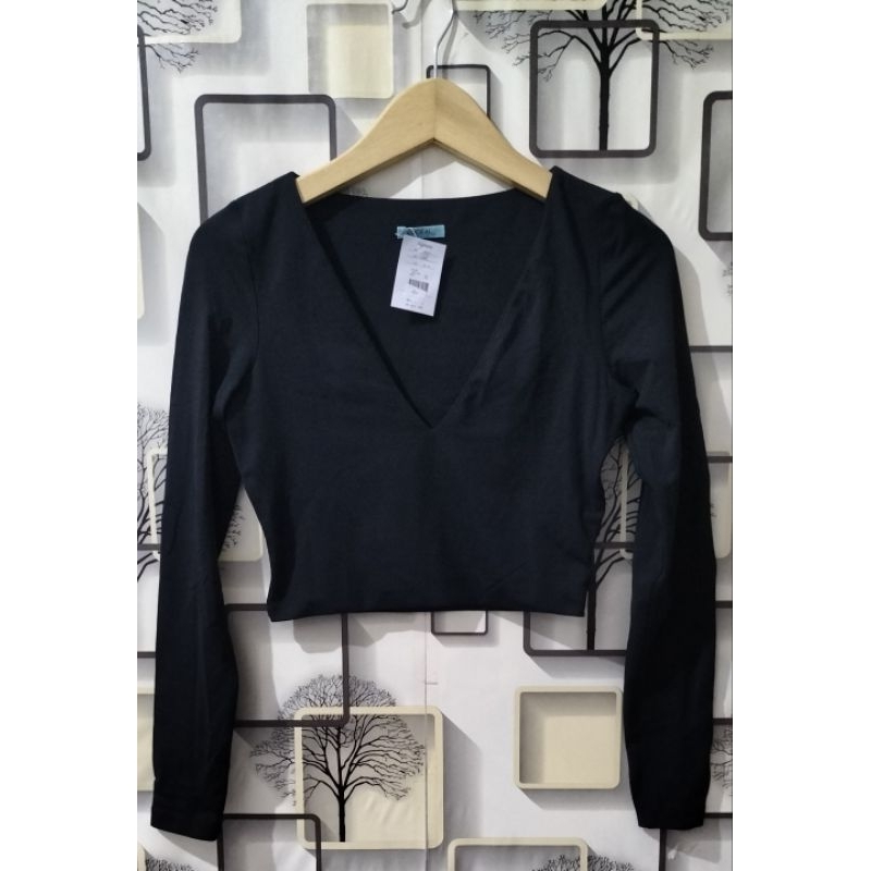 Blouse crop panjang / pendek / colza (serba 100rb dpt 3 pcs) 1 pcs harga normal
