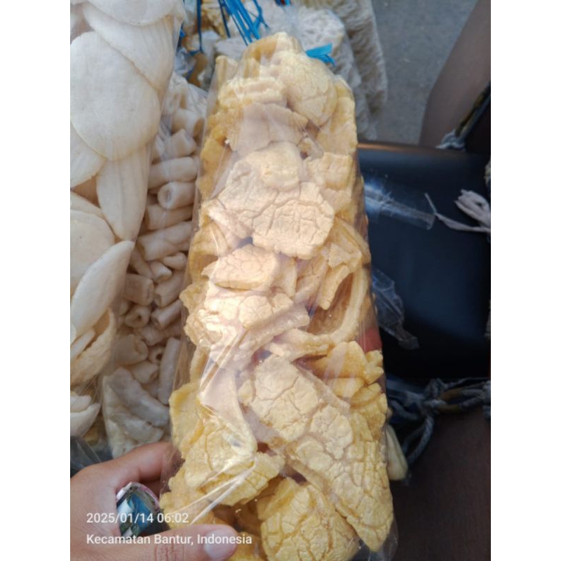 

Krupuk Rambak Tepung Tapioka/ Kerupuk Jari Karak Rambak ( Matang)