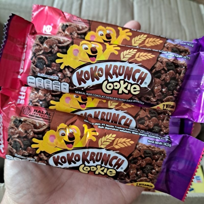 

Koko Krunch Sereal Bar Cokelat Susu Biskuit 14,5 g x 4pcs