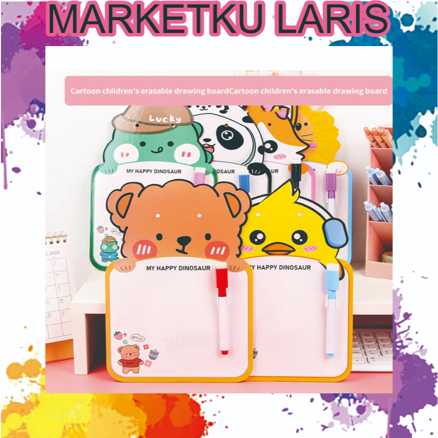 

MKL Papan Gambar Anak Bisa Dihapus/ Papan Gambar Anak/ Papan Tulis Mini Motif Hewan Lucu R1242