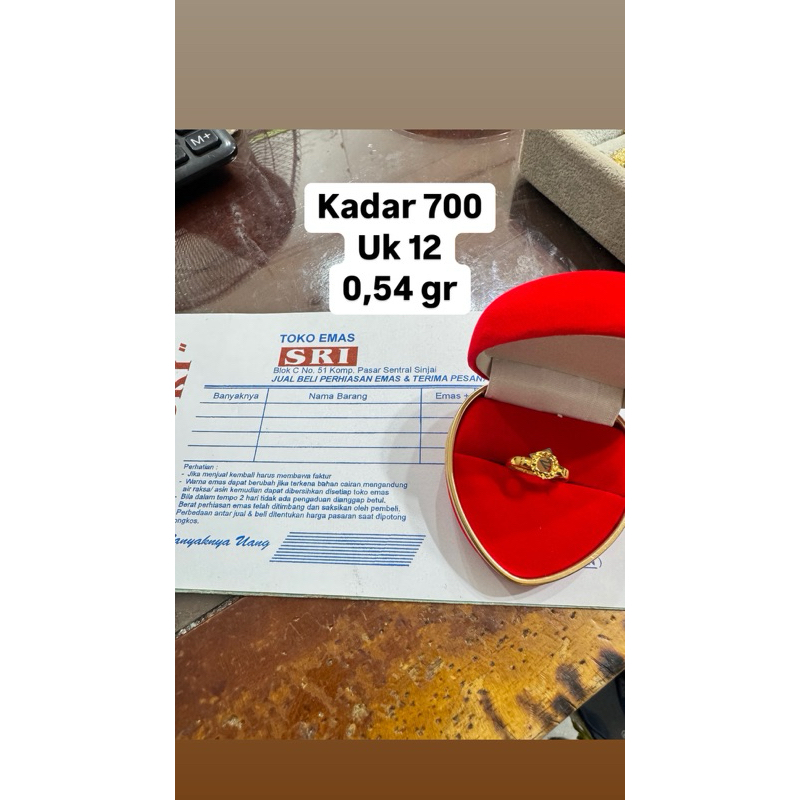 Cincin emas kadar 700%