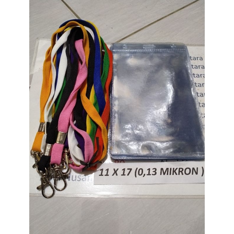 

paket Tali 1cm kait+plastik panitia uk 11x17 isi paket 10 pcs tebal 0, 13 mikron