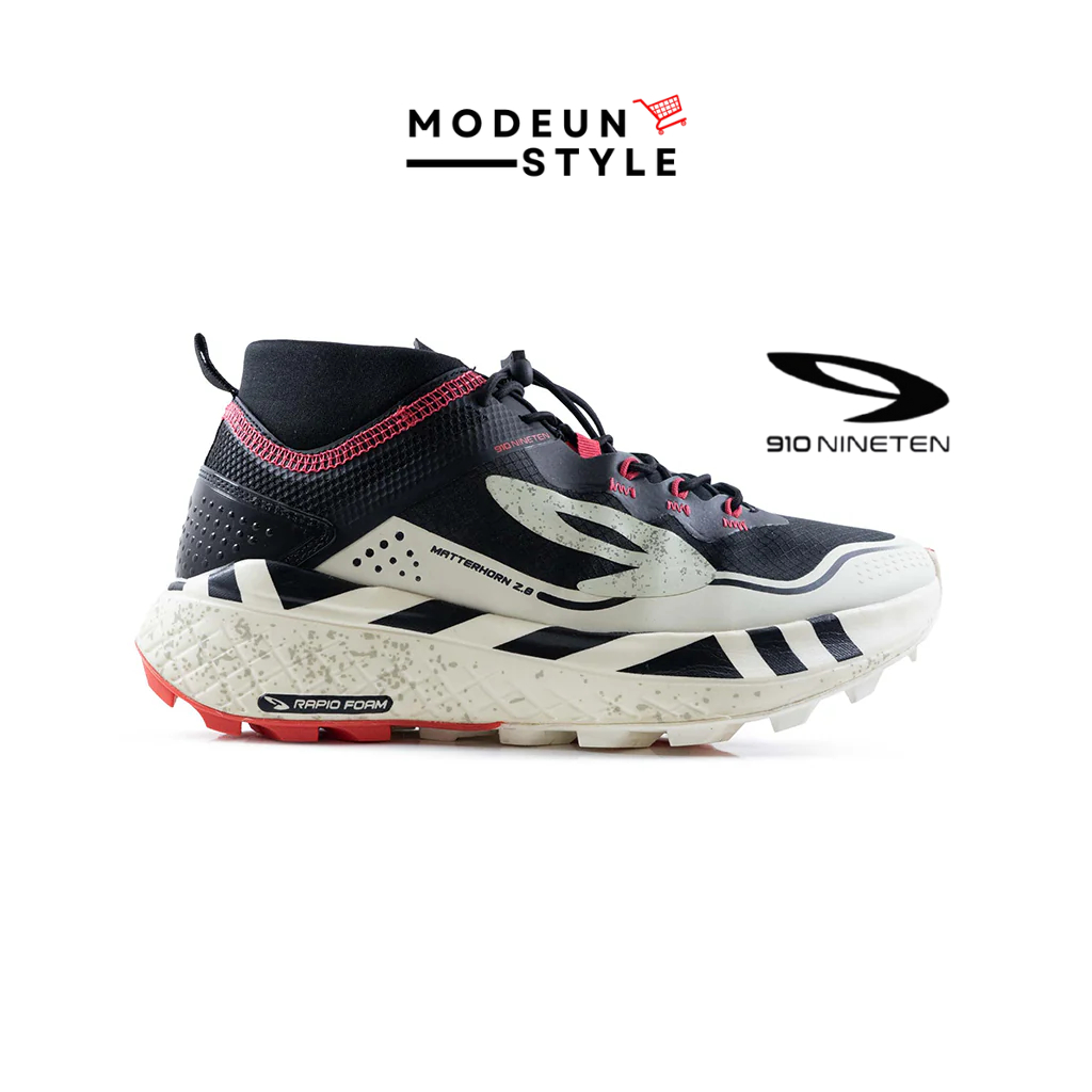 910 YUZA MATTERHORN 2.0 HITAM/PUTIH - Sepatu Trail / Yuza Matterhorn 2.0 910Nineten Original