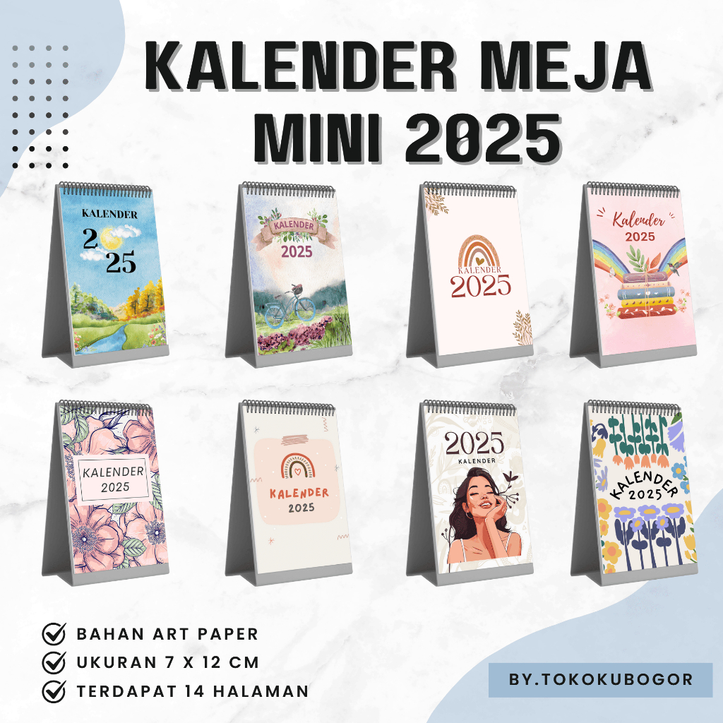 

Kalender Meja Kalender Duduk Mini 2025 Best Seller