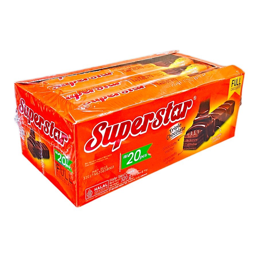 

SUPERSTAR wafer coklat 1 box isi 20 pcs