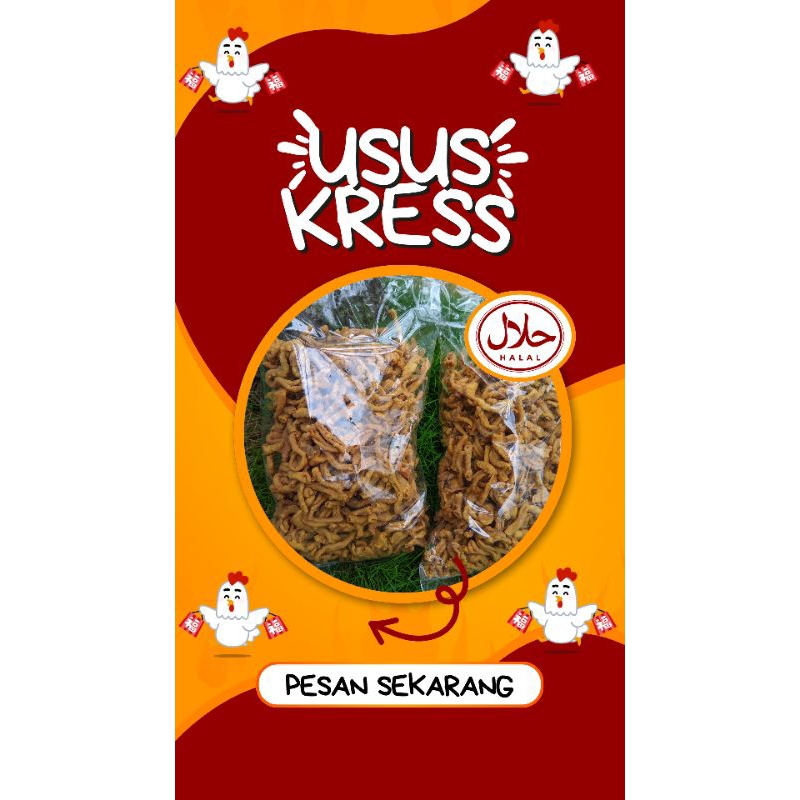 

Keripik Usus krispi Kress kriuk renyah varian original 1kg