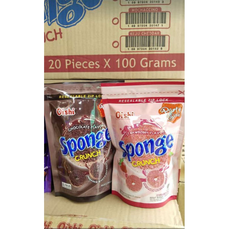 

oishii sponge 120gr kemasan pouch