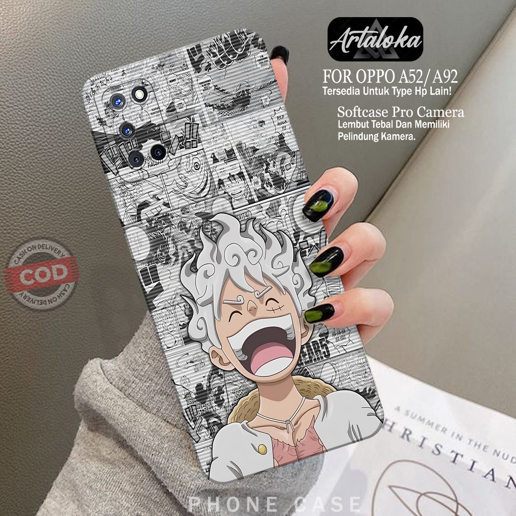 Softcase Hp OPPO A92/A52 Fashion Case Anime Case OPPO A92/A52 Silikon TPU Pro Camera Casing OPPO A92