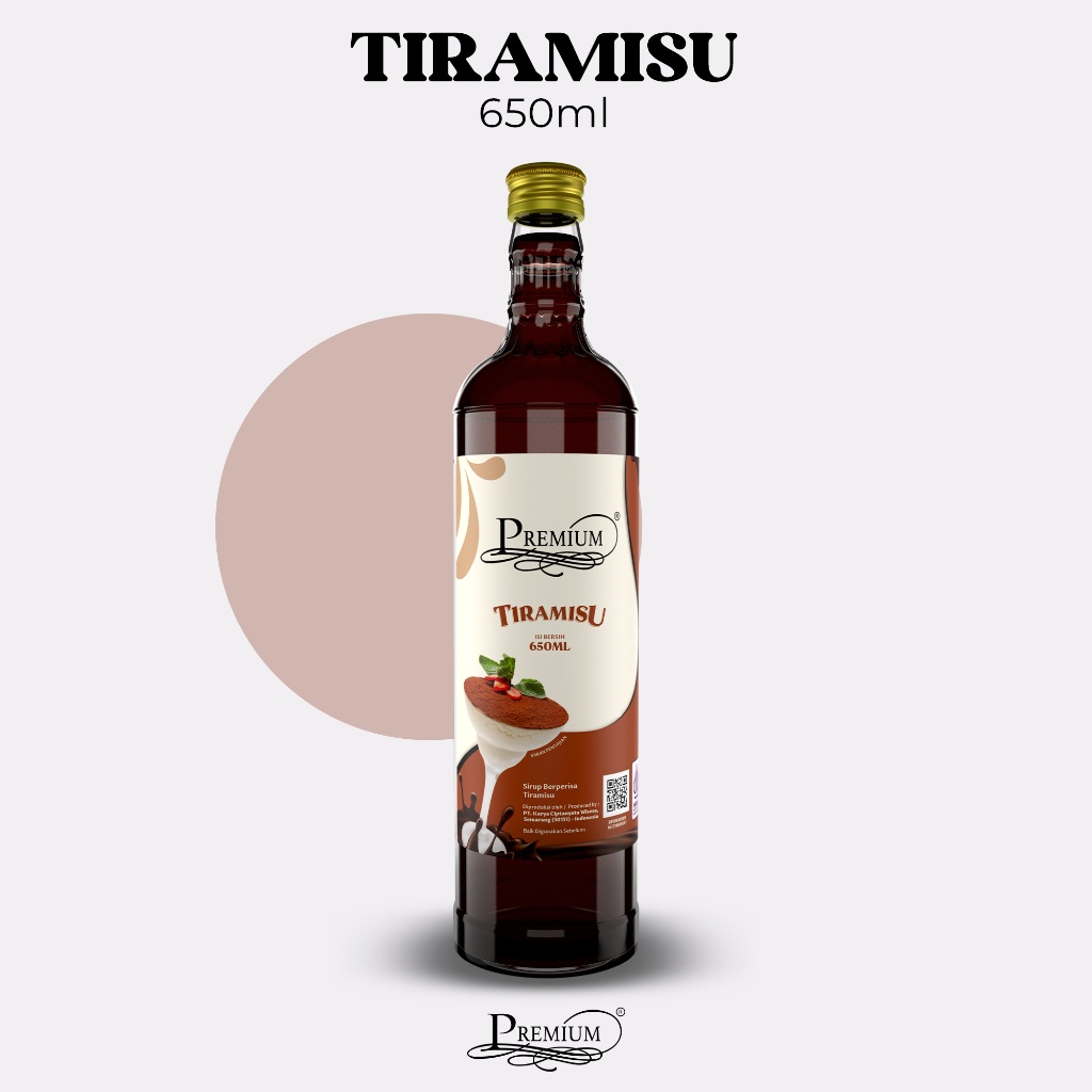 

Premium Syrup - Tiramisu 650ml (Minuman Sirup untuk HORECA)