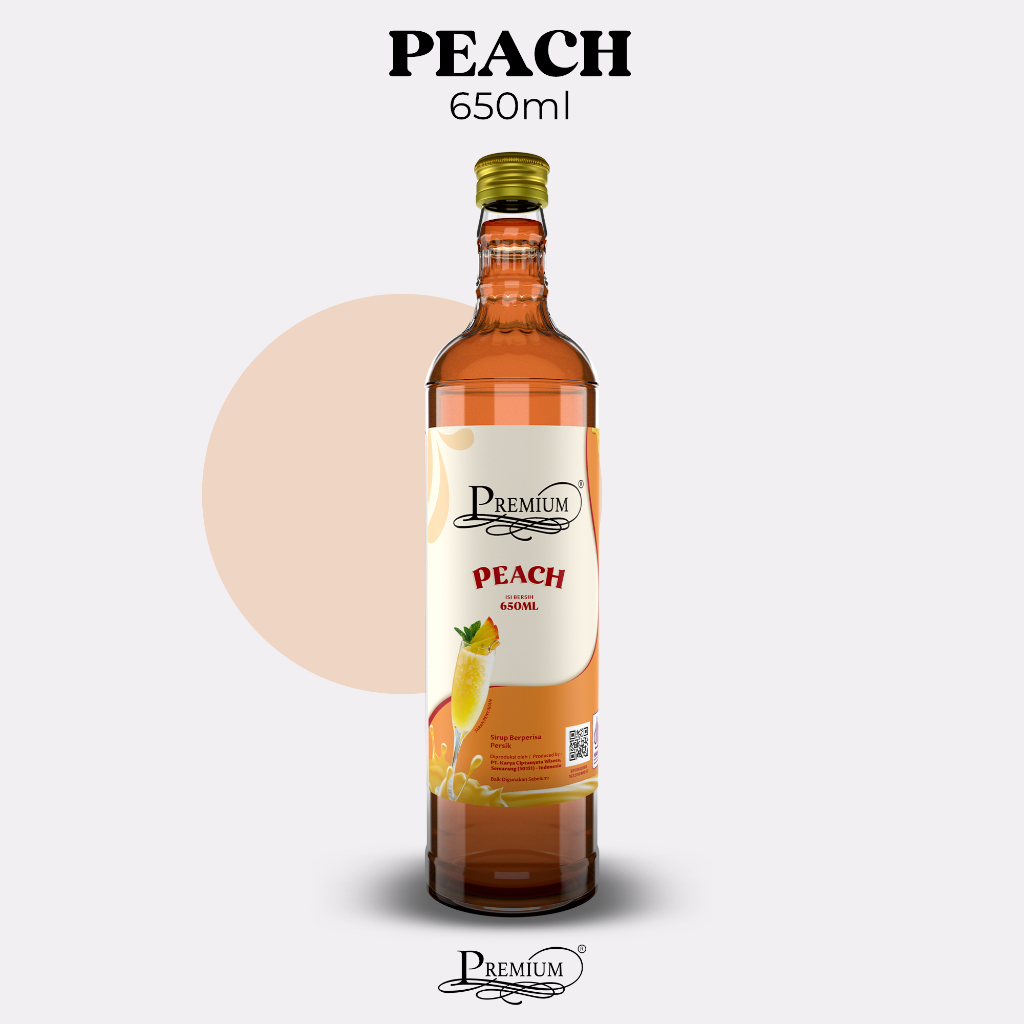 

Premium Syrup - Peach 650ml (Minuman Sirup untuk HORECA)