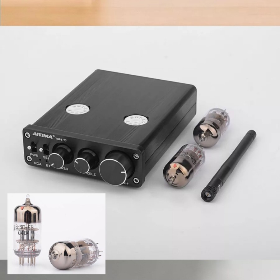 AIYIMA TUBE-T7 BT 5.0 Tube Preamp w Bass & Treble Adjustment RCA Input
