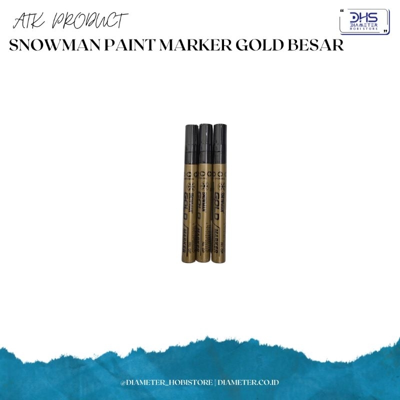 

Snowman Paint Marker Gold Besar