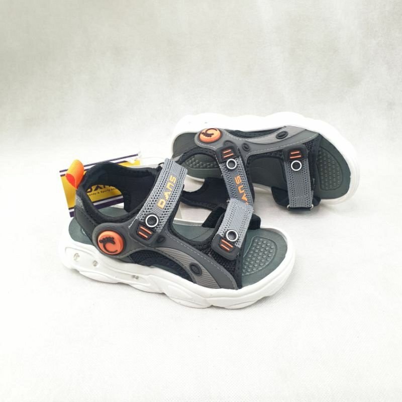 ISM - Sandal Lampu Anak Laki-laki Dans/Jetson - Sandal Flat Anak Laki-laki