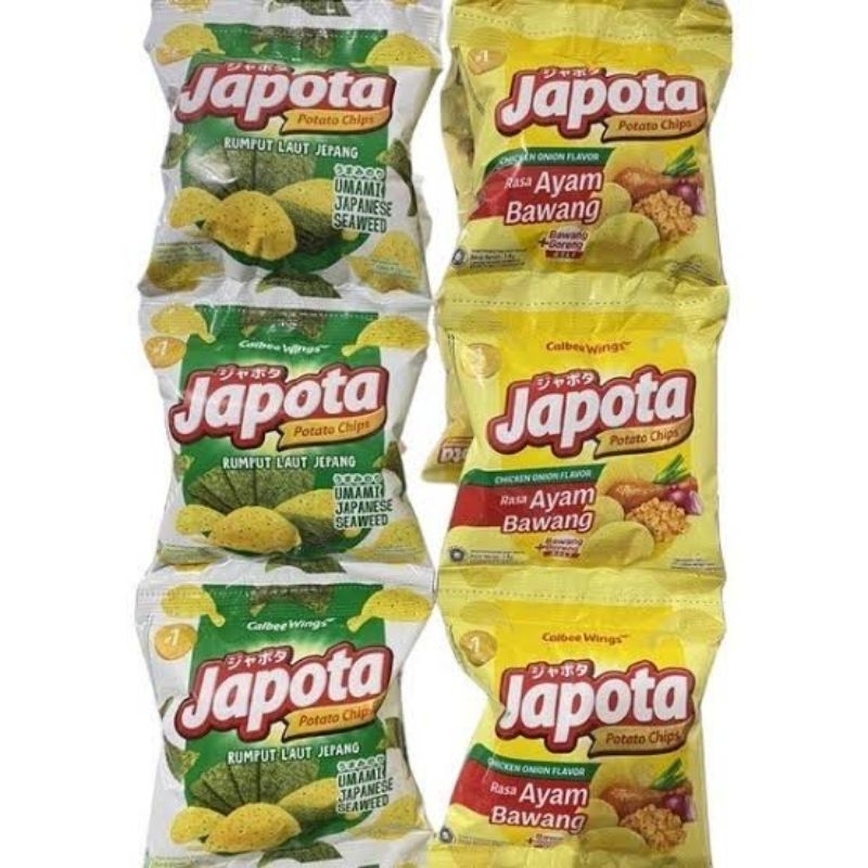 

JAPOTA POTATO CHIPS KERIPIK KENTANG NETTO 10 PCS X 14 GR