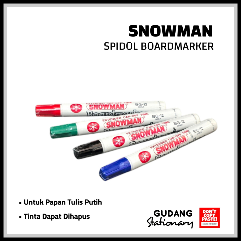 

Spidol Boarmarker | Whiteboard | Papan Tulis Putih SNOWMAN