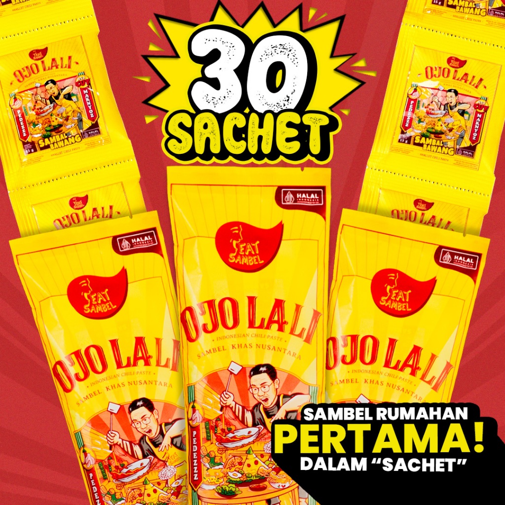 

Eatsambel - Sambel Bawang Ojolali [30 Sachet] Paket Populer