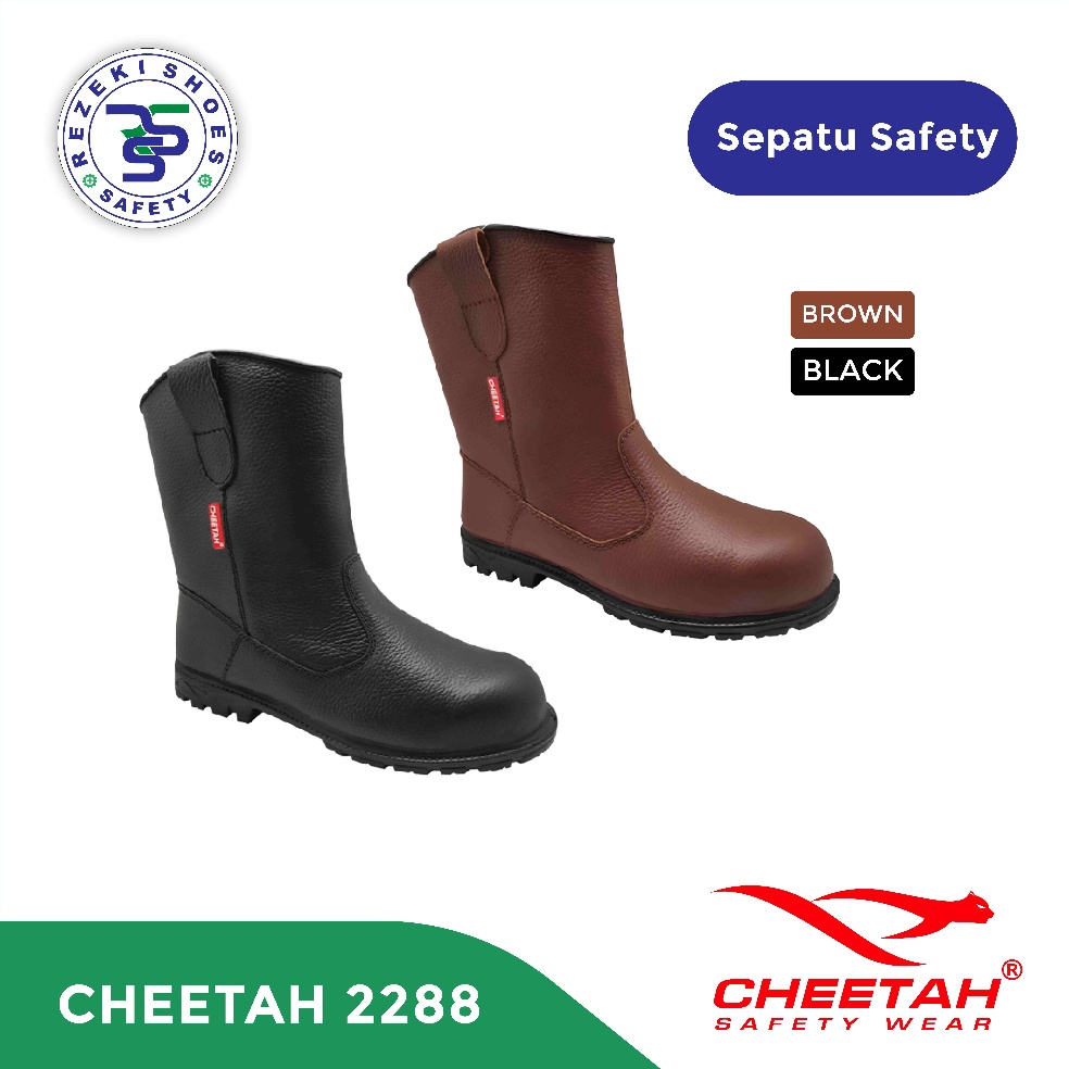 Model Baru Sepatu Kerja Cheetah 2288 Safety Shoes Cheetah 2288 Sepatu Boot Safety Cheetah 2288