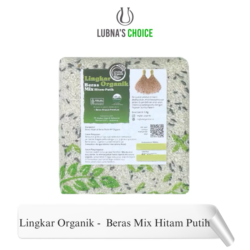 

Lingkar Organik - Beras Mix Hitam Putih Organik Vakum 1 kg