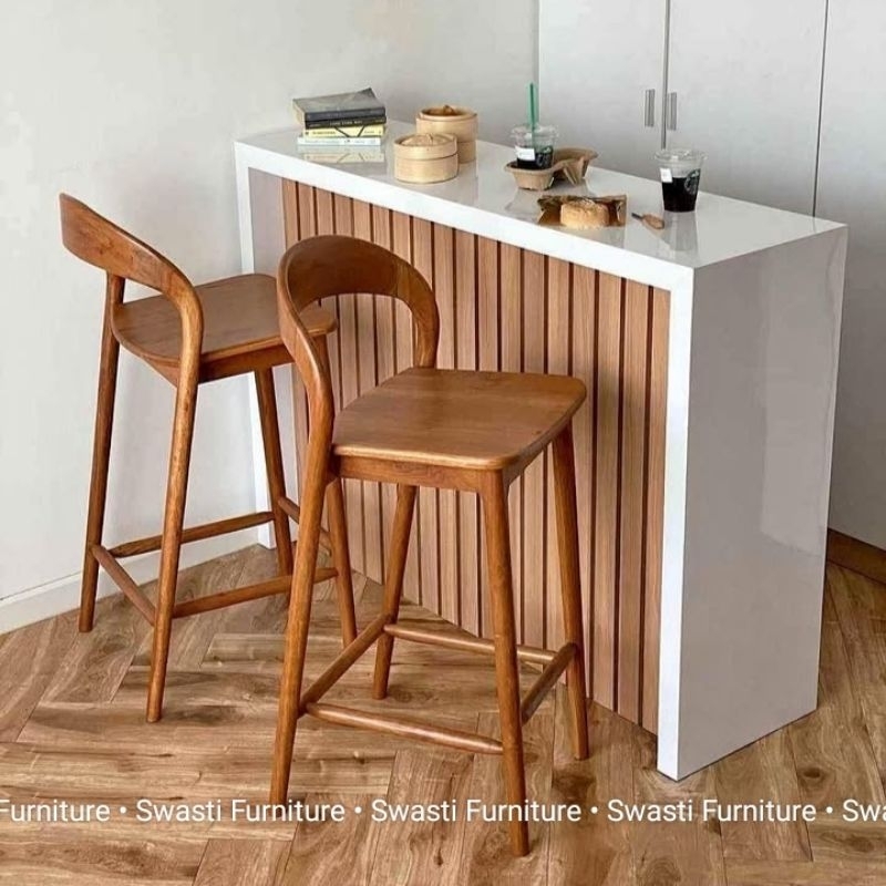 Swasti Furniture - Kursi Bar Jati / Kursi Bar Lengkung / Kursi Bar Sendok / Kursi Premium / Kursi Ca