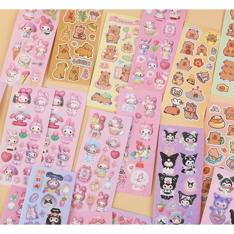 

HAPPY 20 PCS STICKER TEMPEL DIY STIKER BUKU DIARY CAMPUR MOTIF