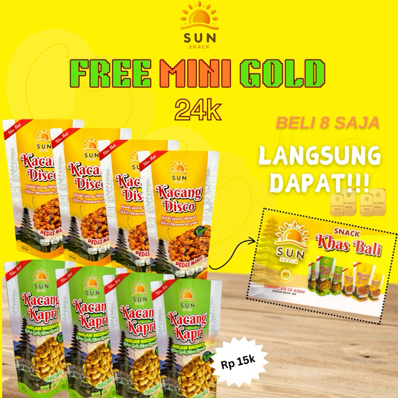 

FREE MINIGOLD 24k | KACANG KHAS BALI | Egg free ALLIUM FREE