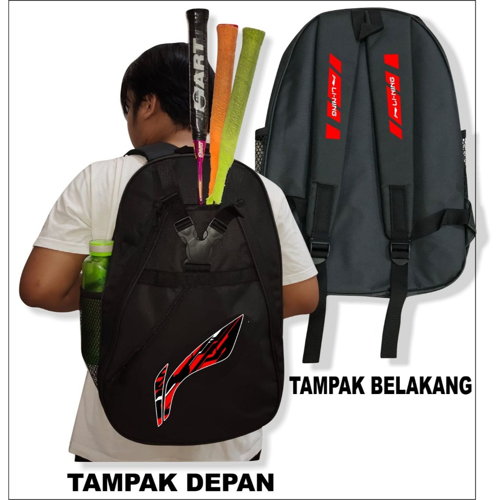 TAS RAKET BADMINTON MUAT BANYAK - TAS RANSEL RAKET BULU TANGKIS DEWASA ANAK / Tas raket sepatu badmi