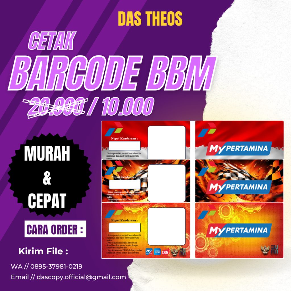 

Cetak Barcode My Pertamina