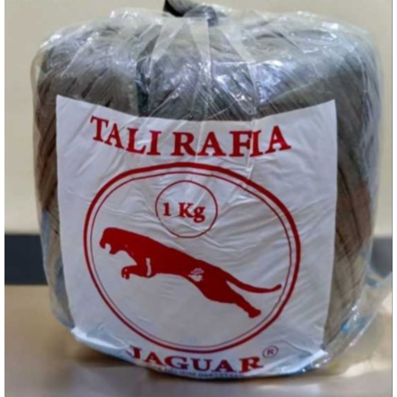 

TALI RAFIA PLASTIK HITAM TEBAL JAGUAR 1 KG FULL TALI RAFIA 1 KG JAGUAR