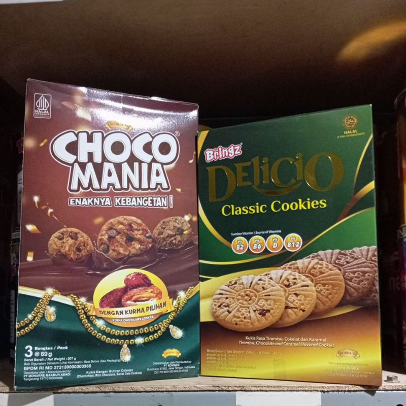 

Biskuit Choco Mania Gift Pack - Kemasan Lebaran choco mania 207gr