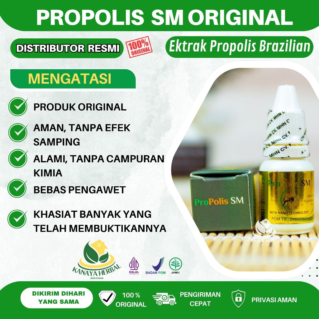 [COD] Propolis Brazil / Propolis SM Brazil 100% ASLI With Nano Technology (GARANSI UANG KEMBALI)
