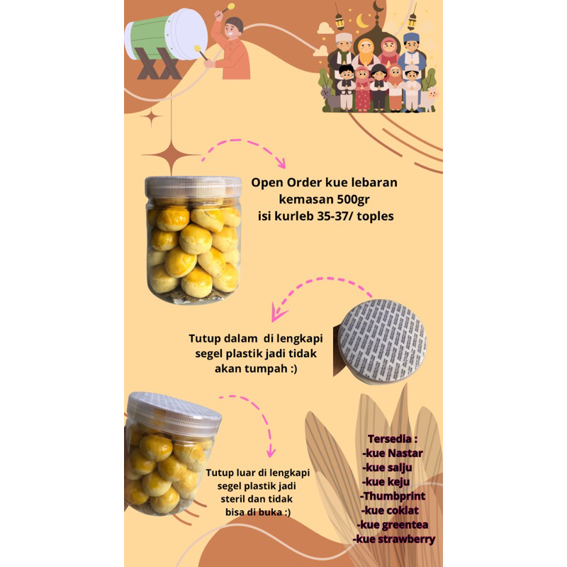 

Kue Lebaran Kemas500gr Isi Kurleb-37/ Toples