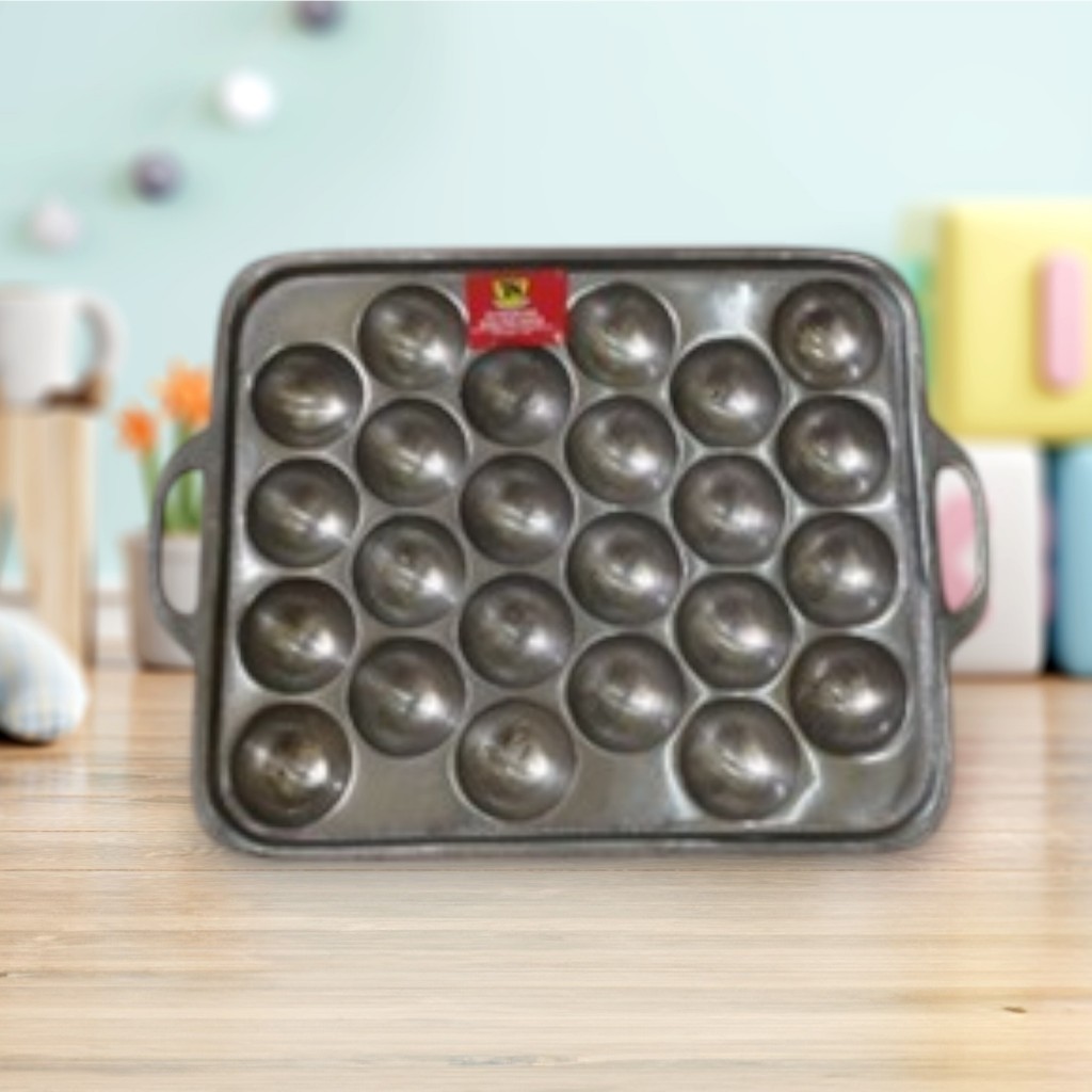 CETAKAN TAKOYAKI 24 LUBANG / 12 LUBANG