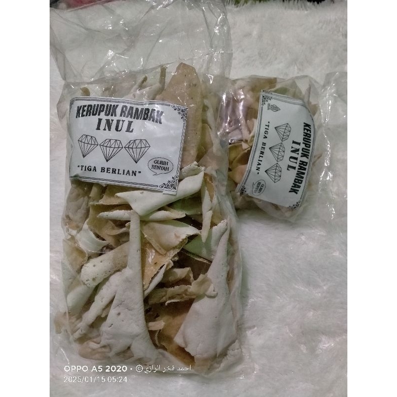 

1 pcs KERUPUK RAMBAK INUL ENAK,GURIH & RENYAH