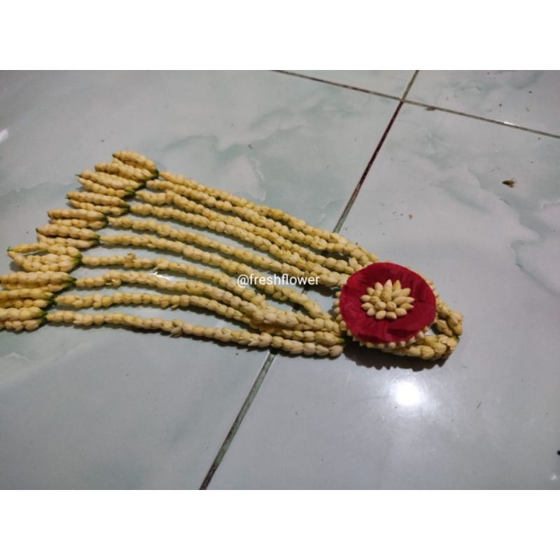 roncean ronce melati asli keris untuk acara adat, pernikahan, wedding