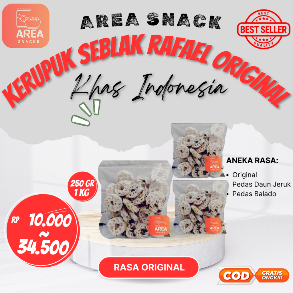 

KERUPUK SEBLAK RAFAEL KERUPUK MAWAR ORIGINAL DAUN JERUK 1 KG 500 GRAM 250 GRAM ENAK GURIH NIKMAT