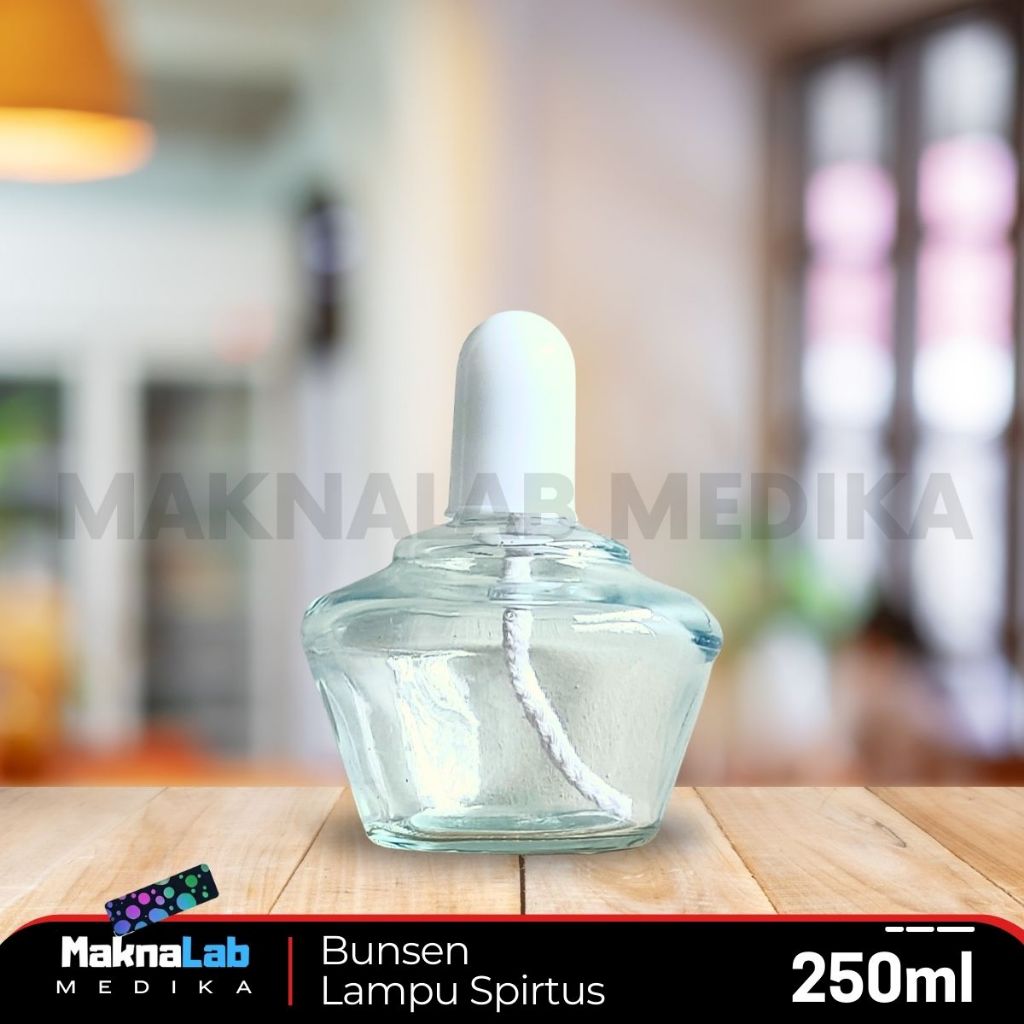 Lampu Spirtus 250 ml l Bunsen 250ml / Perapian untuk di Laboratorium l Bunsen Burner