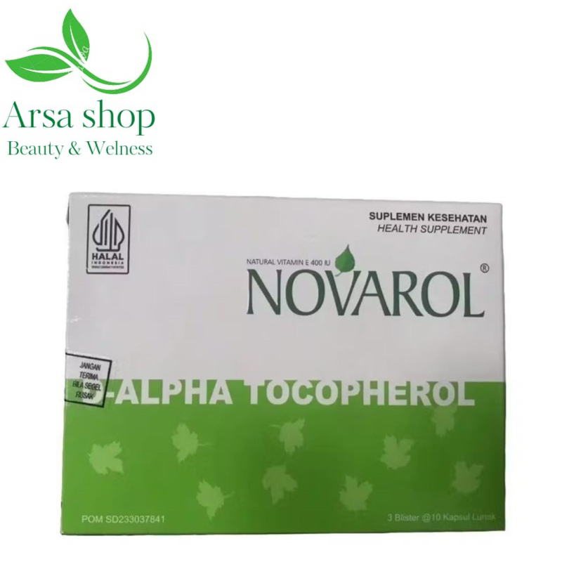 Novarol Natural Vitamin E 400 IU Box isi 30 Capsul