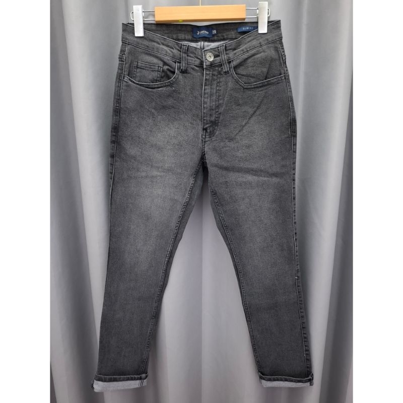 3SECOND Celana Panjang Pria Jeans Slim Fit Original