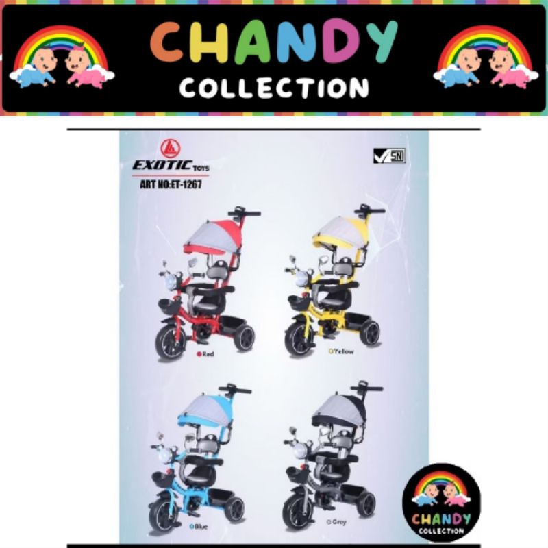 TRICYCLE SEPEDA ANAK RODA TIGA EXOTIC ET 1267