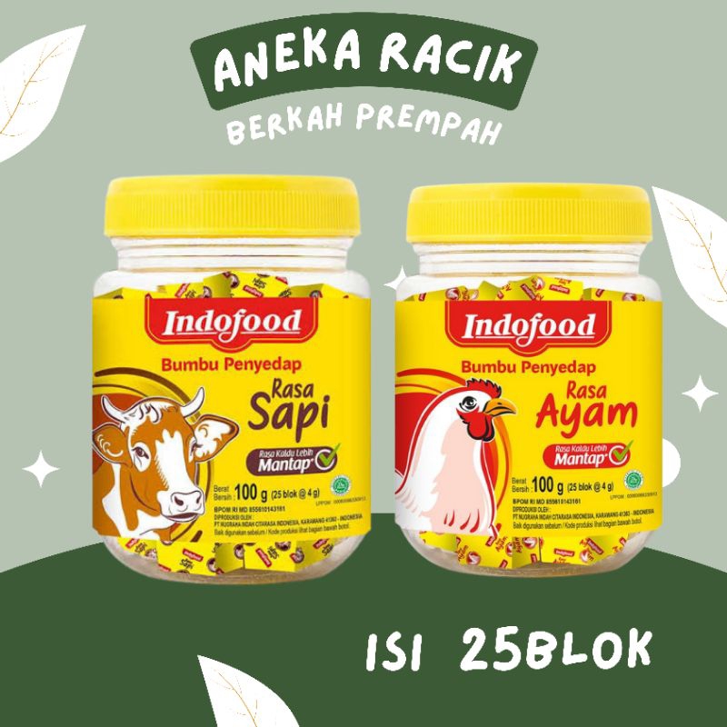 

Kaldu blok indofood ayam / sapi