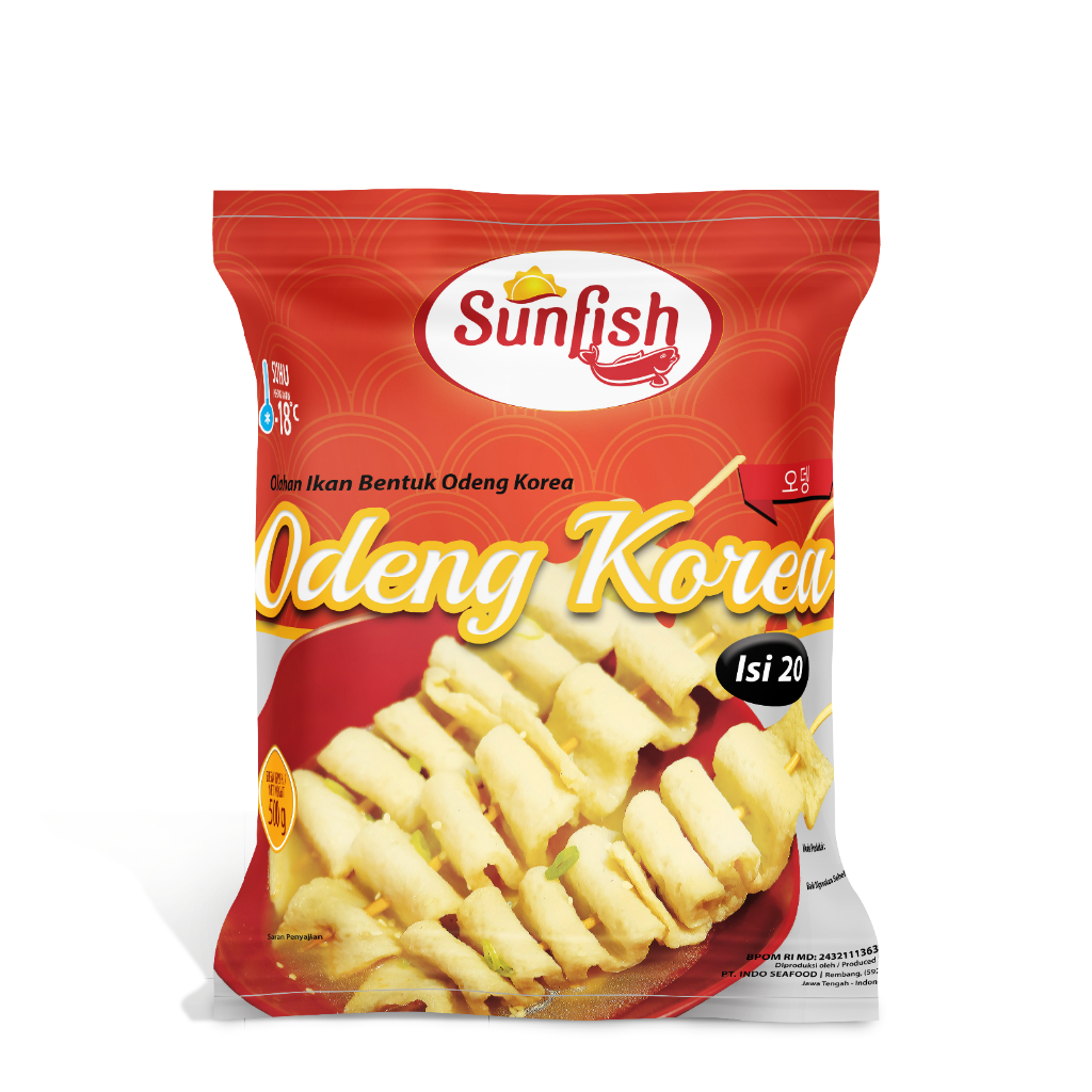 

Sunfish Olahan Ikan Bentuk Odeng Korea Isi 20 pcs 500 gr