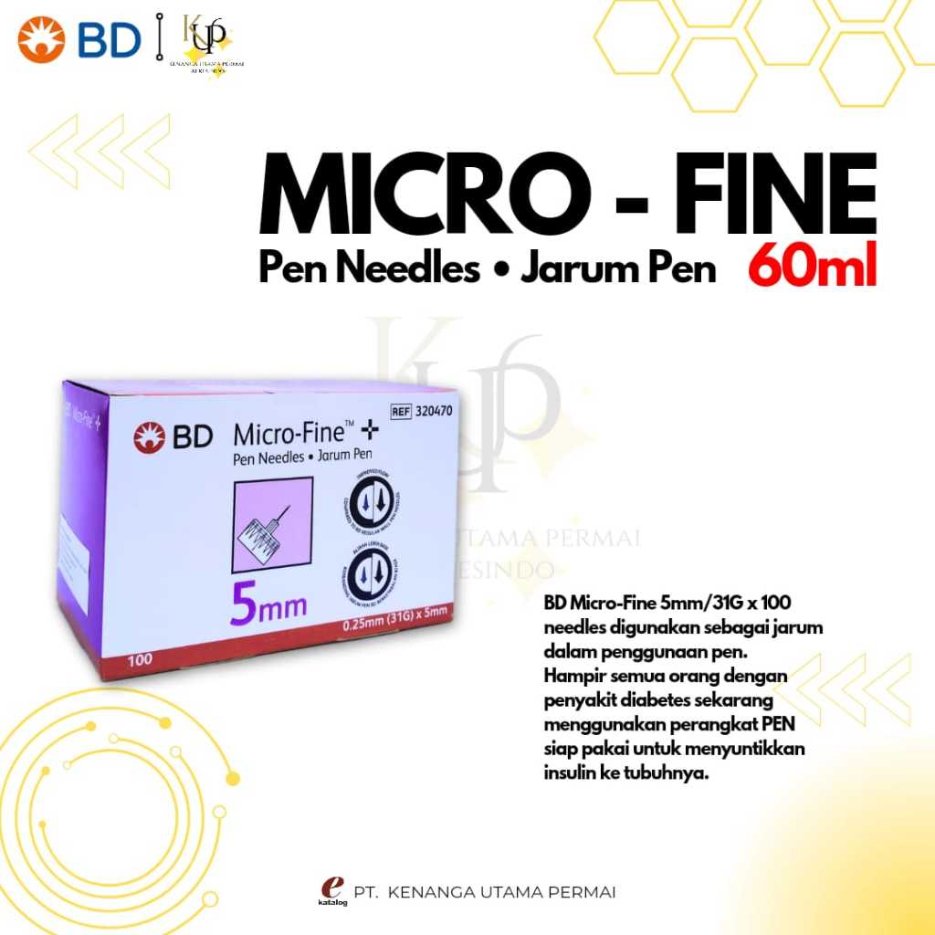 Jarum Insulin BD / BD Micro-fine / Jarum Insulin Ungu / Insulin / Jarum Insulin